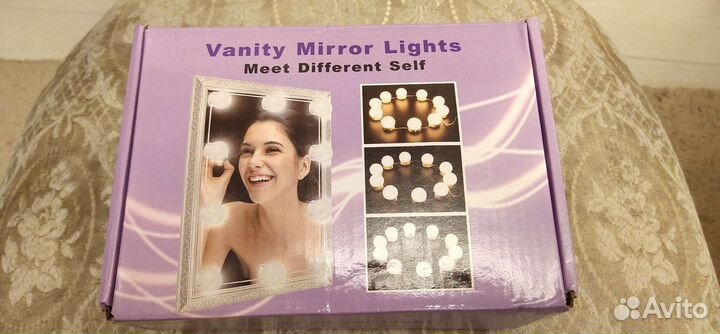 Подсветка косметического зеркала для макияжа