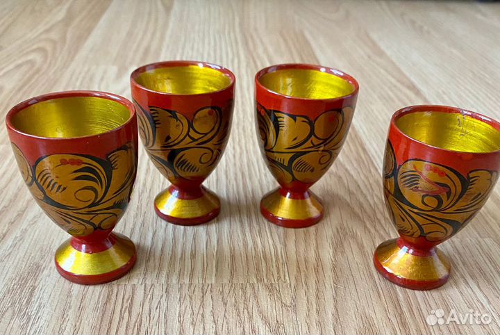 Рюмки, стопки хохлома