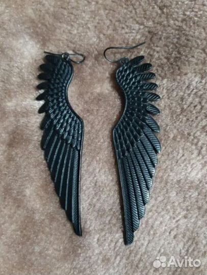 Серьги крылья
