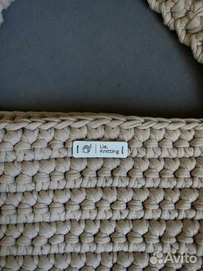 Сумка вязаная на доставку