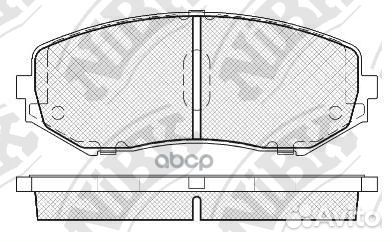 Колодки тормозные дисковые перед PN9802 NiBK