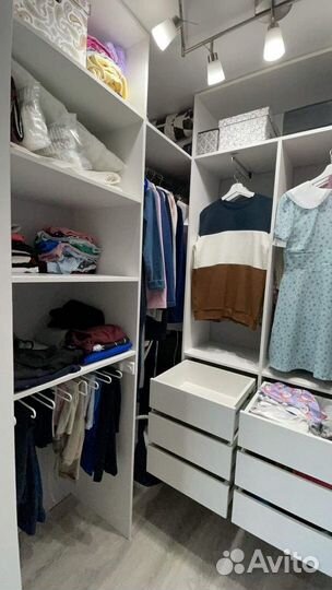 Гардеробная система на заказ в рассрочку