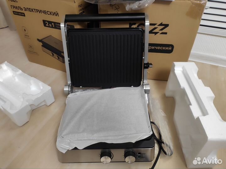 Электрический гриль 2-в-1 Razz 1800Вт новый