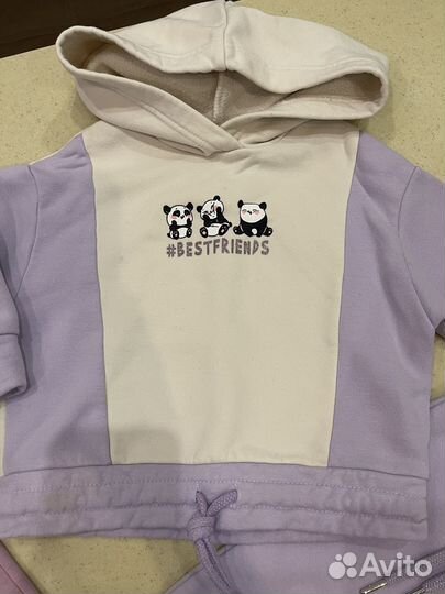 Костюм теплый для девочки 92