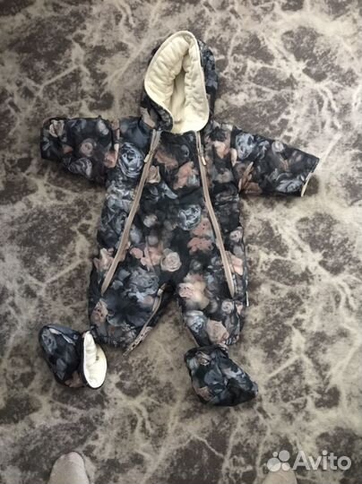 Зимний комбинезон для девочки 68