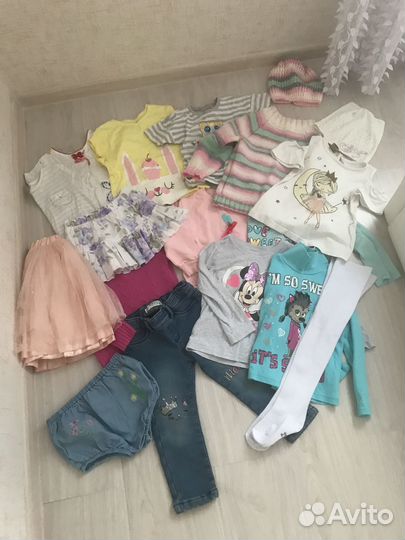 Одежда для девочки 86-104 пакетом