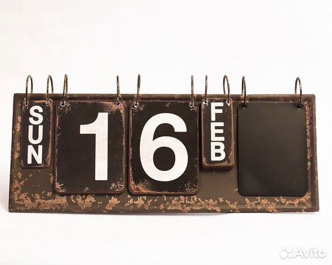 Календарь металлический