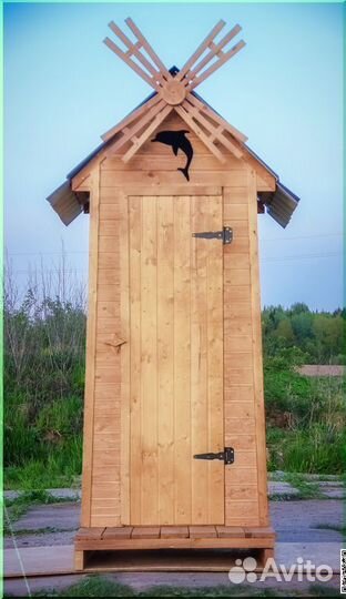 Дачный туалет с установкой SUN333