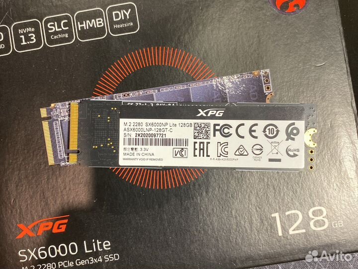 SSD Adata XPG SX6000 lite 128 gb