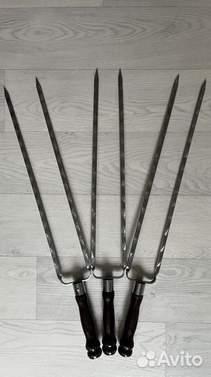 Шампура с деревяной ручкой