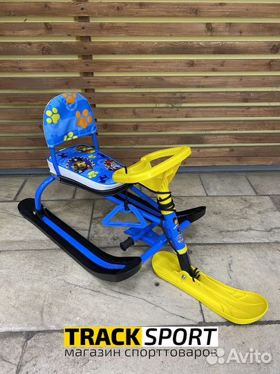 Снегокат со спинкой для маленьких