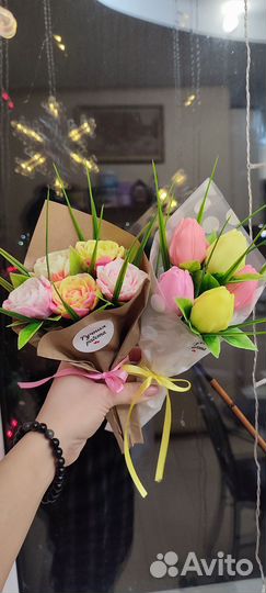 Букеты из мыла ручной работы