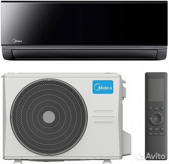 Сплит-система midea msag4W-24N8D0 черный зеркал ин