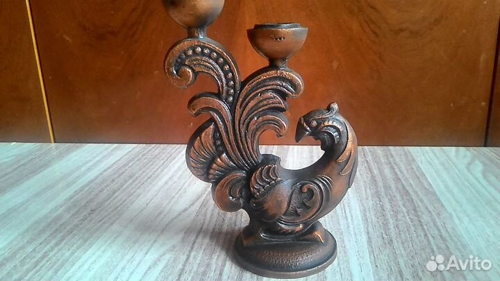 Подсвечник настольный на 2 свечи времен СССР