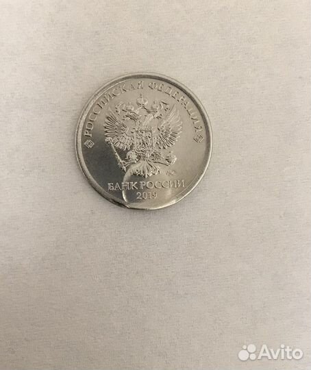 Монета заводской брак