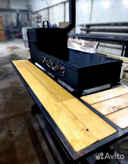 Мангал с печью под казан, мангал со столешницей