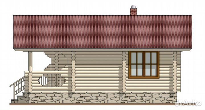 Баня из сруба 6х8 (№5)