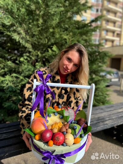 Экзотические фрукты Краснодар корзина фруктовая