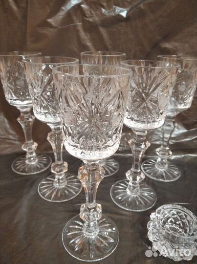 Фужеры хрустальные