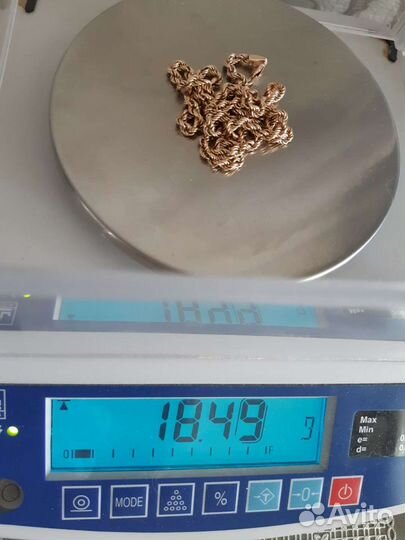 Золотая цепь веревка СССР 583 пробы