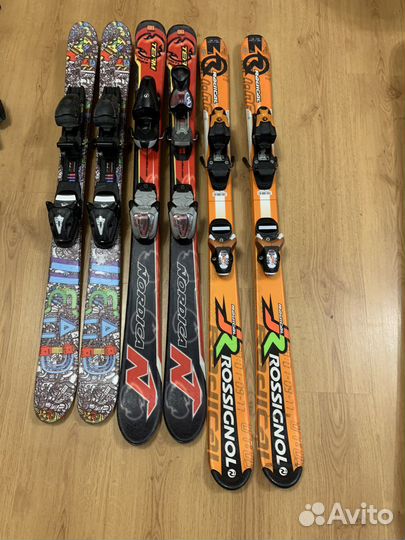 Горные лыжи детские Head Nordica Rossignol 110 120