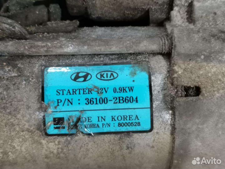 Стартер Hyundai solaris