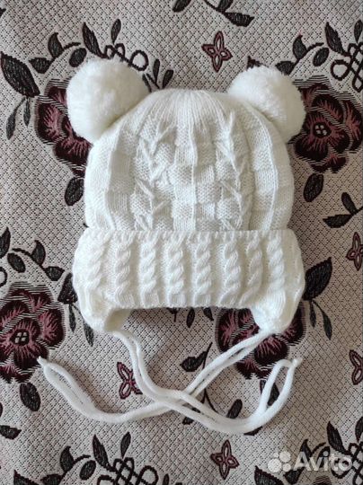 Шапка для новорожденных 34-36