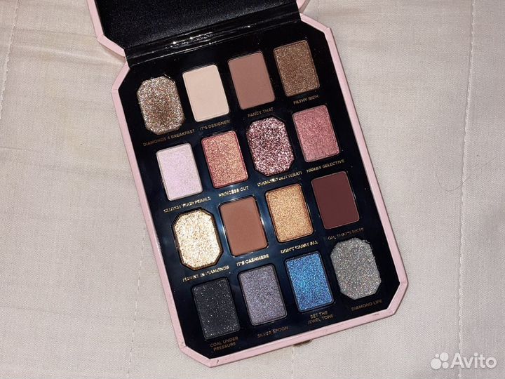 Палетка теней too faced pretty rich новая