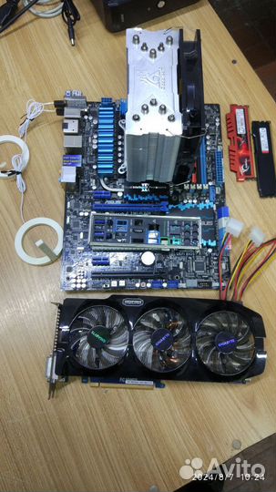 Комплект asus p8z77 v deluxe i7 3770 32Gb GTX 670