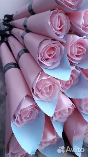 Розы из мыла