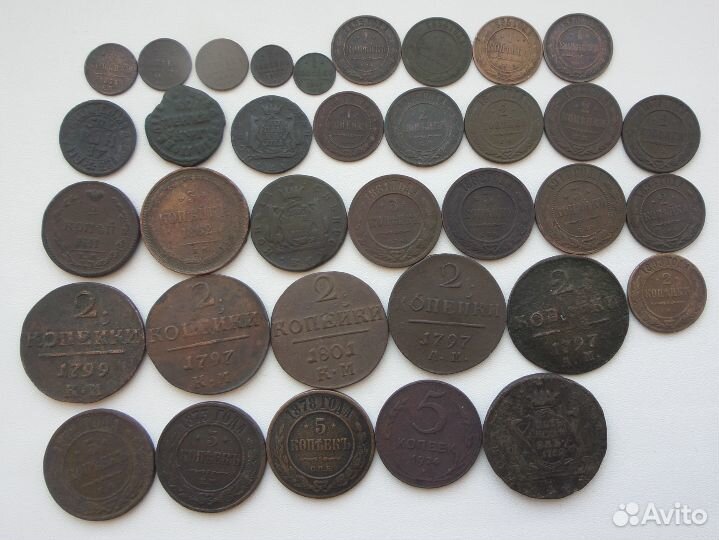 Монеты империи редкие от Петра 1 до Ник.2