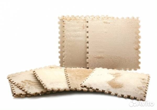 Пазлы напольные С тканью бежевые, новые