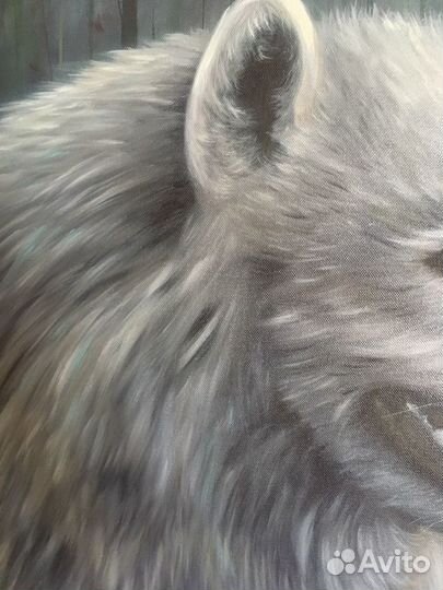 Картина маслом «Волк»