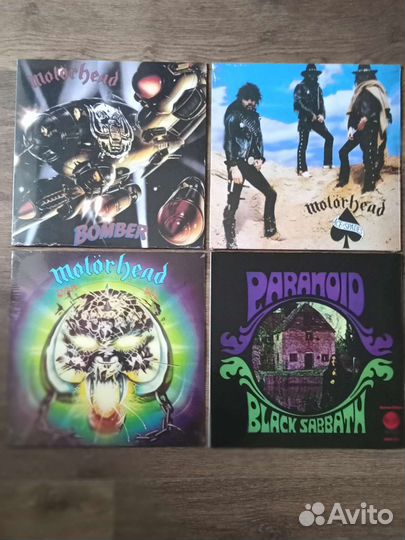 Зарубежные пластинки Motorhead, Black Sabbath