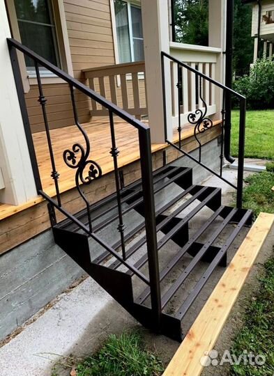 Перила для лестниц кованные