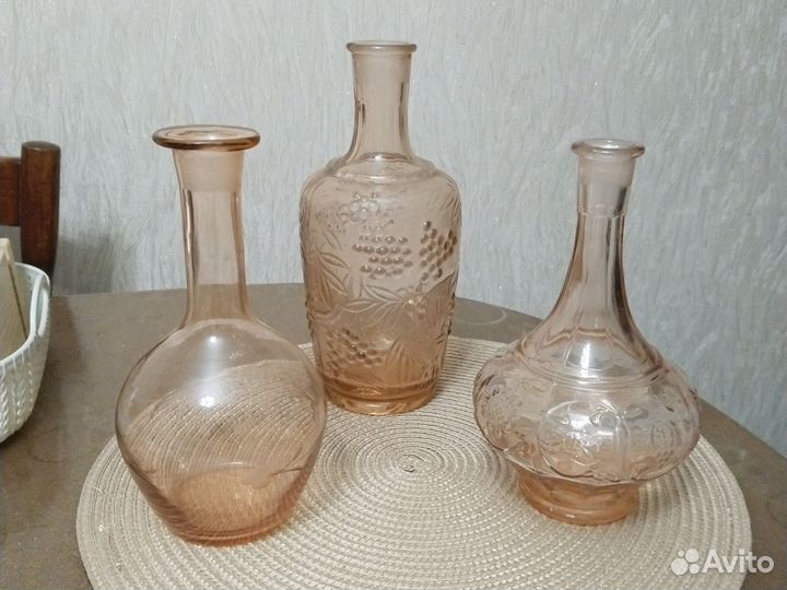 Хрустальные рюмки, фужеры, графины, вазы