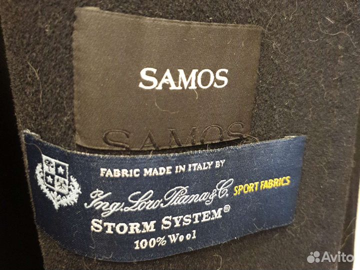Пальто samos 44-46р с мембраной 100 шерсть