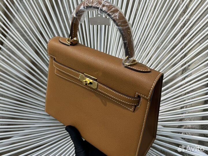 Сумка Hermes Kelly 25 Epsom Gold GHW