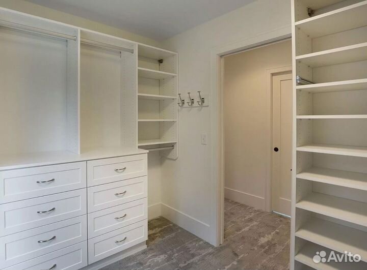 Гардеробная на заказ под ключ