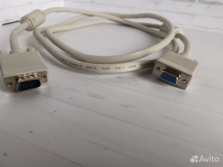 Кабель для монитора vga удленительный
