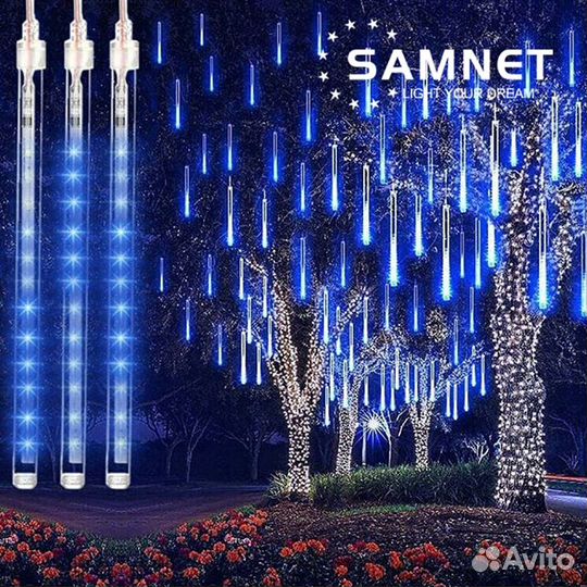 Гирлянда уличная светодиодная сосульки