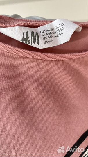 Лонгсливы H&M 110/116