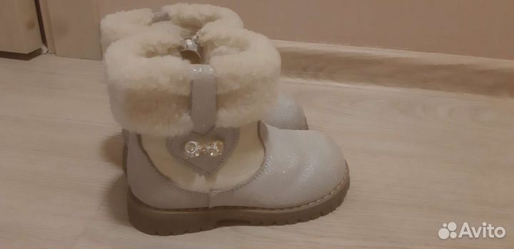 Теплые полусапожки детские