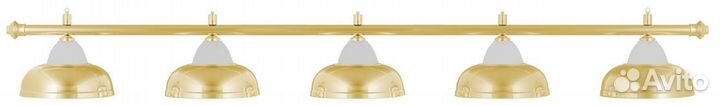 Лампа на пять плафонов «Crown» (золотистая