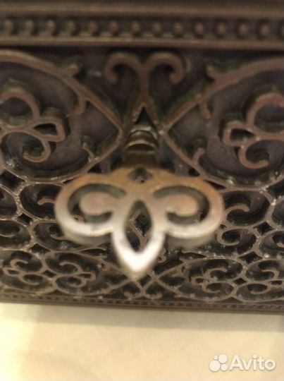 Медный ажурная филигрань сундучок