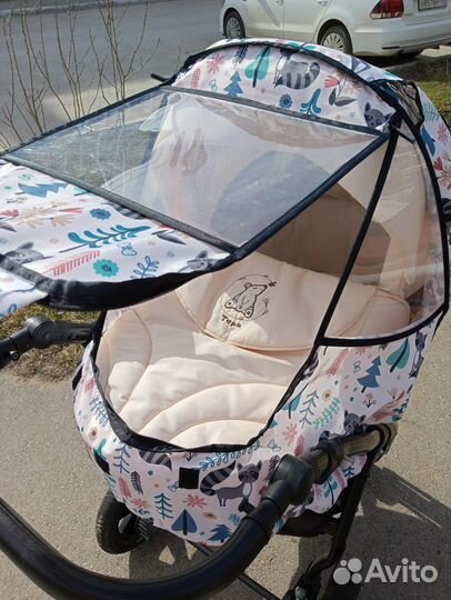 Дождевик на коляску универсальный Little Maks