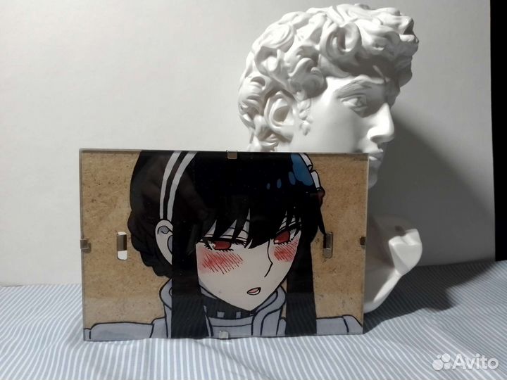 Аниме рисунок на стекле Клинок,Семья шпиона