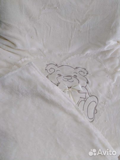 Плед детский плюшевый