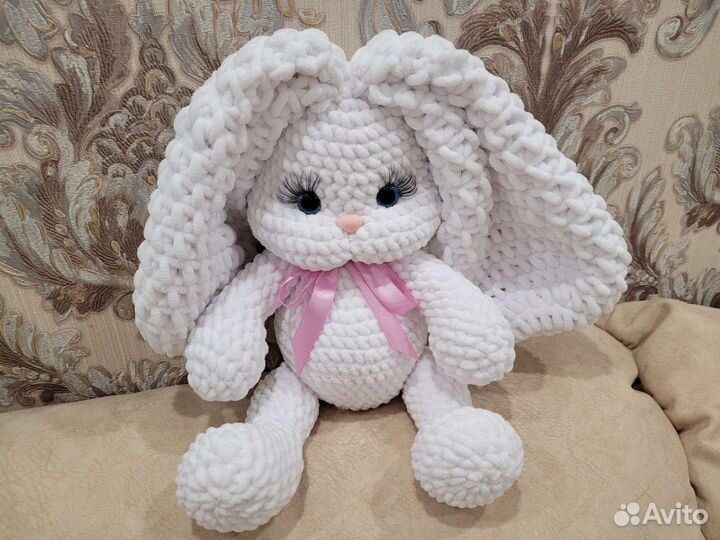 Заяц вязаный, амигуруми