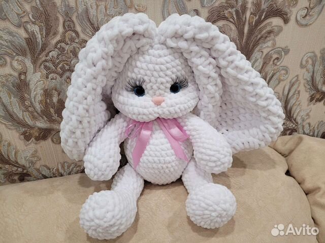Заяц вязаный, амигуруми